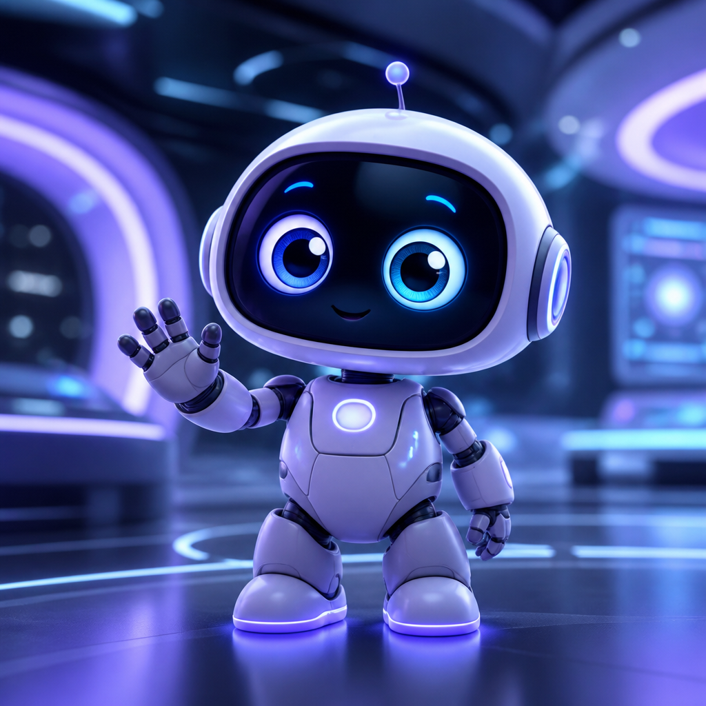 Přátelský malý robot jako průvodce světem umělé inteligence
